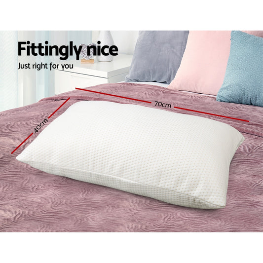 Giselle Bedding Memory Foam Pillow 19cm Thick Twin Pack – view 2