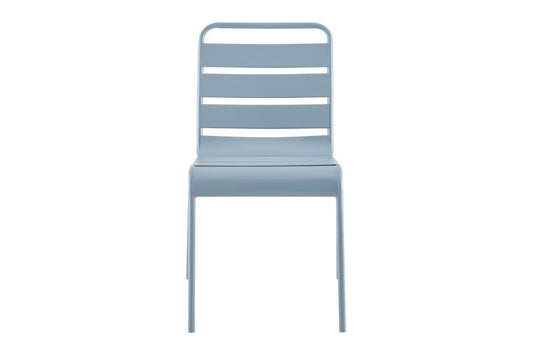 Matt Blatt Miami Metal Outdoor Dining Chair (Blue Shadow, 2 Pack)