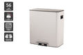 Matt Blatt 56L Dual Compartment Pedal Rubbish Bin