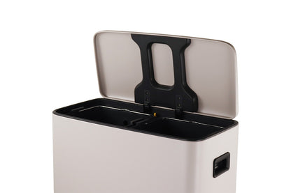 Matt Blatt 56L Dual Compartment Pedal Rubbish Bin