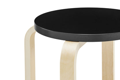 Matt Blatt Set of 4 Aalto Low Stool Replica (Black)