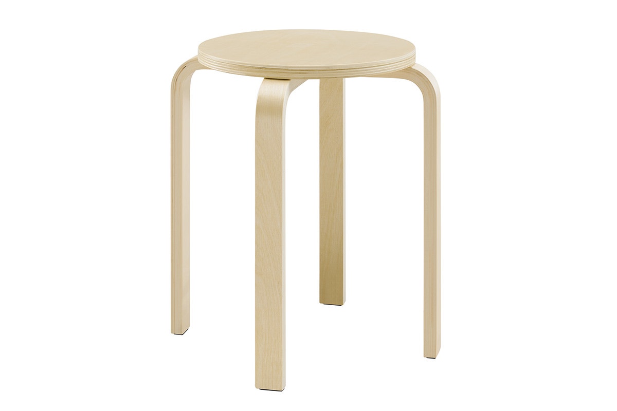 Matt Blatt Set of 4 Aalto Low Stool Replica (Natural)