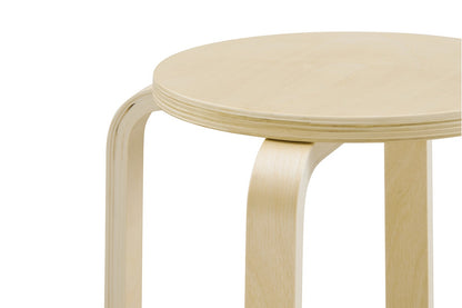 Matt Blatt Set of 4 Aalto Low Stool Replica (Natural)