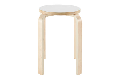 Matt Blatt Set of 4 Aalto Low Stool Replica (White)