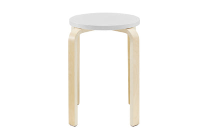 Matt Blatt Set of 4 Aalto Low Stool Replica (White)