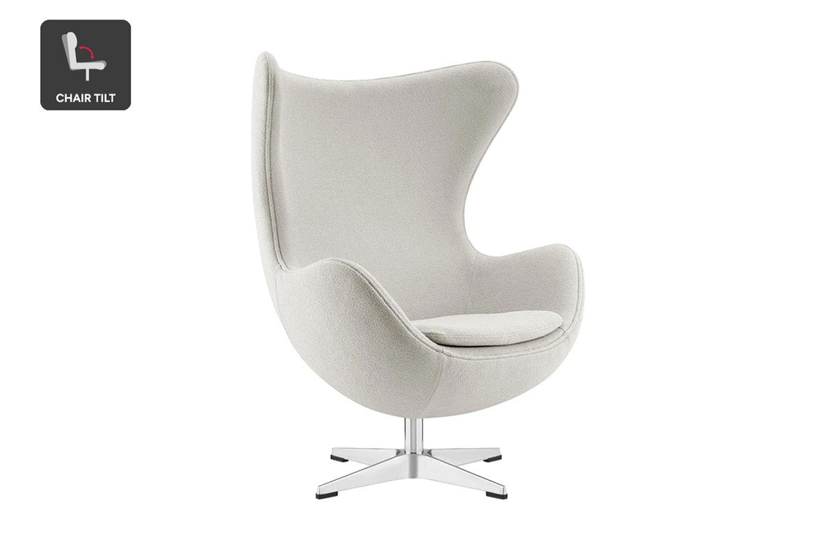 Matt Blatt Arne Jacobsen Egg Chair Replica (Teddy Bone)