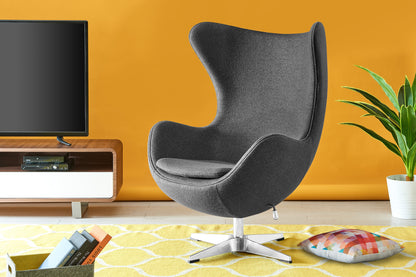 Matt Blatt Arne Jacobsen Egg Chair Replica (Grey)