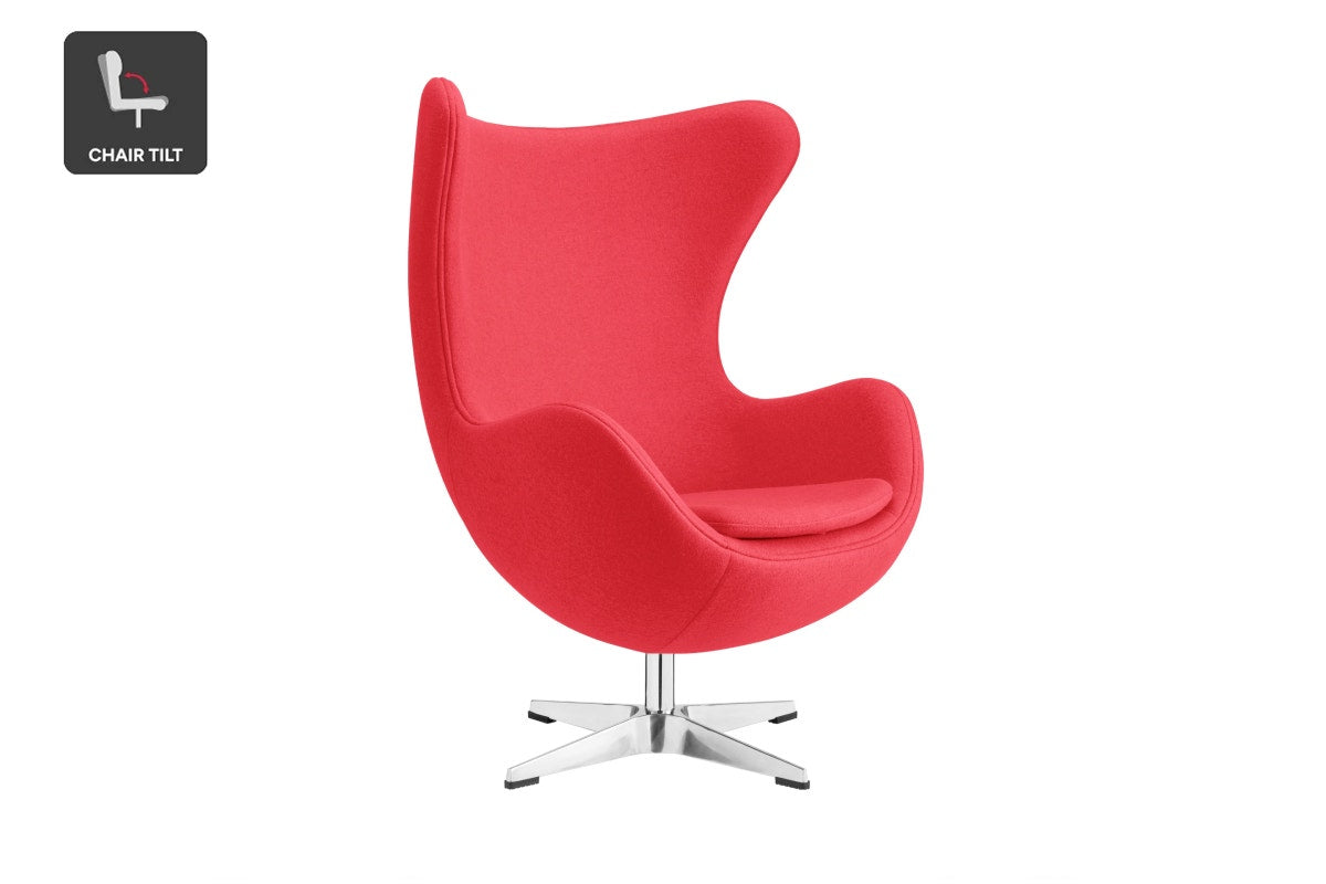 Matt Blatt Arne Jacobsen Egg Chair Premium Replica (Red)