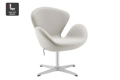 Matt Blatt Arne Jacobsen Swan Chair Replica (Teddy Bone)