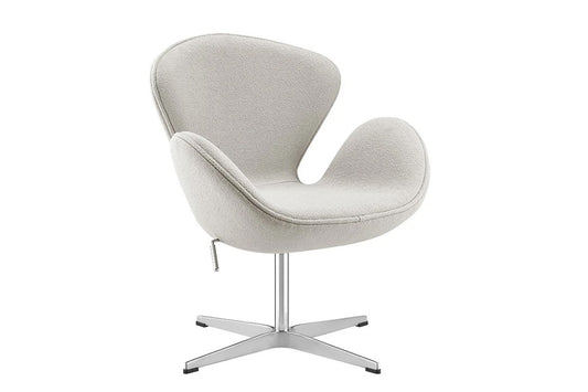 Matt Blatt Arne Jacobsen Height Adjustable Swan Chair Premium Replica (Bone) - Auzzistore