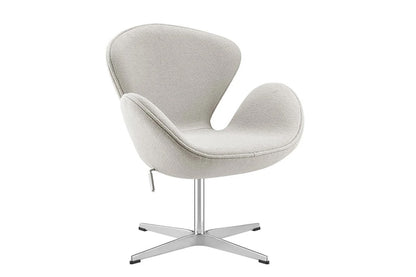 Matt Blatt Arne Jacobsen Swan Chair Replica (Teddy Bone)