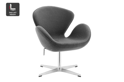 Matt Blatt Arne Jacobsen Height Adjustable Swan Chair Premium Replica (Grey)
