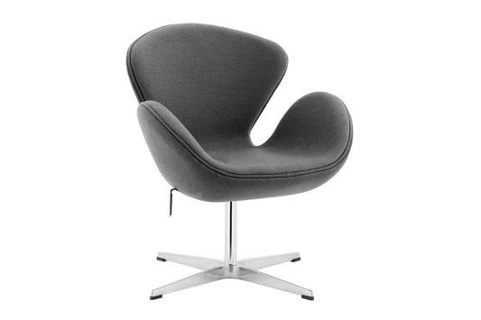 Matt Blatt Arne Jacobsen Height Adjustable Swan Chair Premium Replica (Grey)