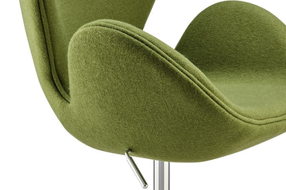 Matt Blatt Arne Jacobsen Swan Chair Replica (Wool Moss Green)