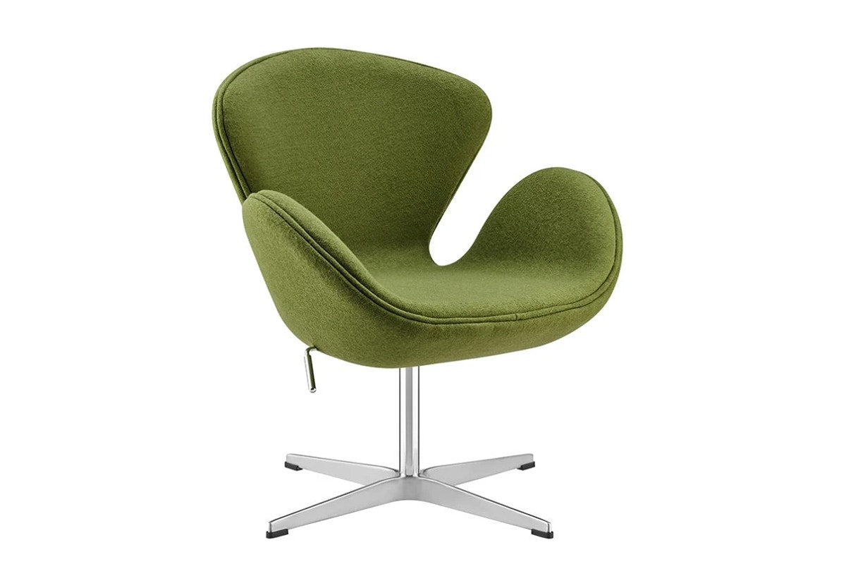 Matt Blatt Arne Jacobsen Swan Chair Replica (Wool Moss Green)