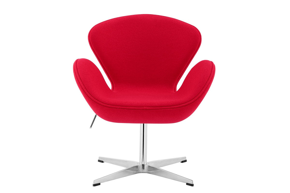 Matt Blatt Arne Jacobsen Swan Chair Replica  - Red)