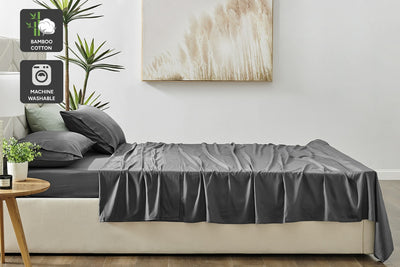 Matt Blatt Bamboo Cotton Sheet Set Charcoal