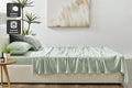 Matt Blatt Bamboo Cotton Bed Sheet Set - Green, King Single