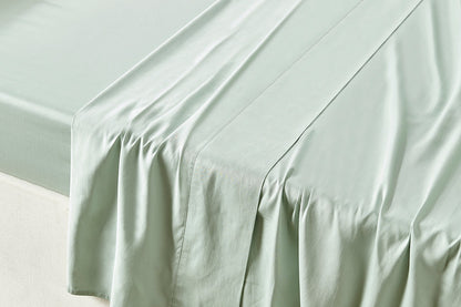 Matt Blatt Bamboo Cotton Bed Sheet Set (Green, King Single)