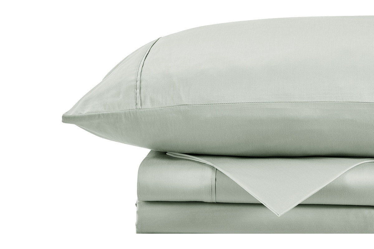 Matt Blatt Bamboo Cotton Bed Sheet Set (Green, King Single)