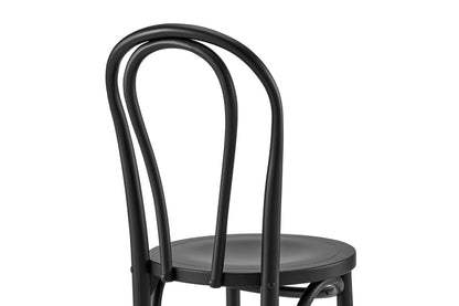 Matt Blatt Set of 2 Bentwood Chairs (Black Birch/Board Seat)