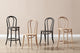 Set of 2 Matt Blatt Bentwood Chairs (Natural Beech/Board Seat)
