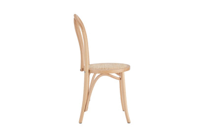 Matt Blatt Set of 2 Bentwood Chairs (Natural Beech/Rattan Seat)