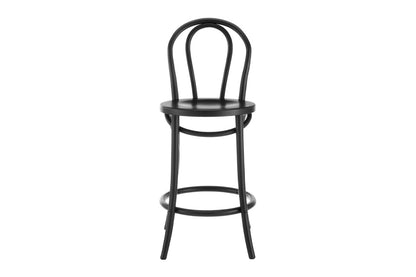 Matt Blatt Bentwood Bar Stool - Black Birch/Board Seat