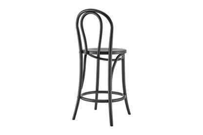 Matt Blatt Bentwood Bar Stool - Black Birch/Board Seat