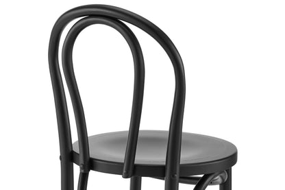 Matt Blatt Bentwood Bar Stool - Black Birch/Board Seat