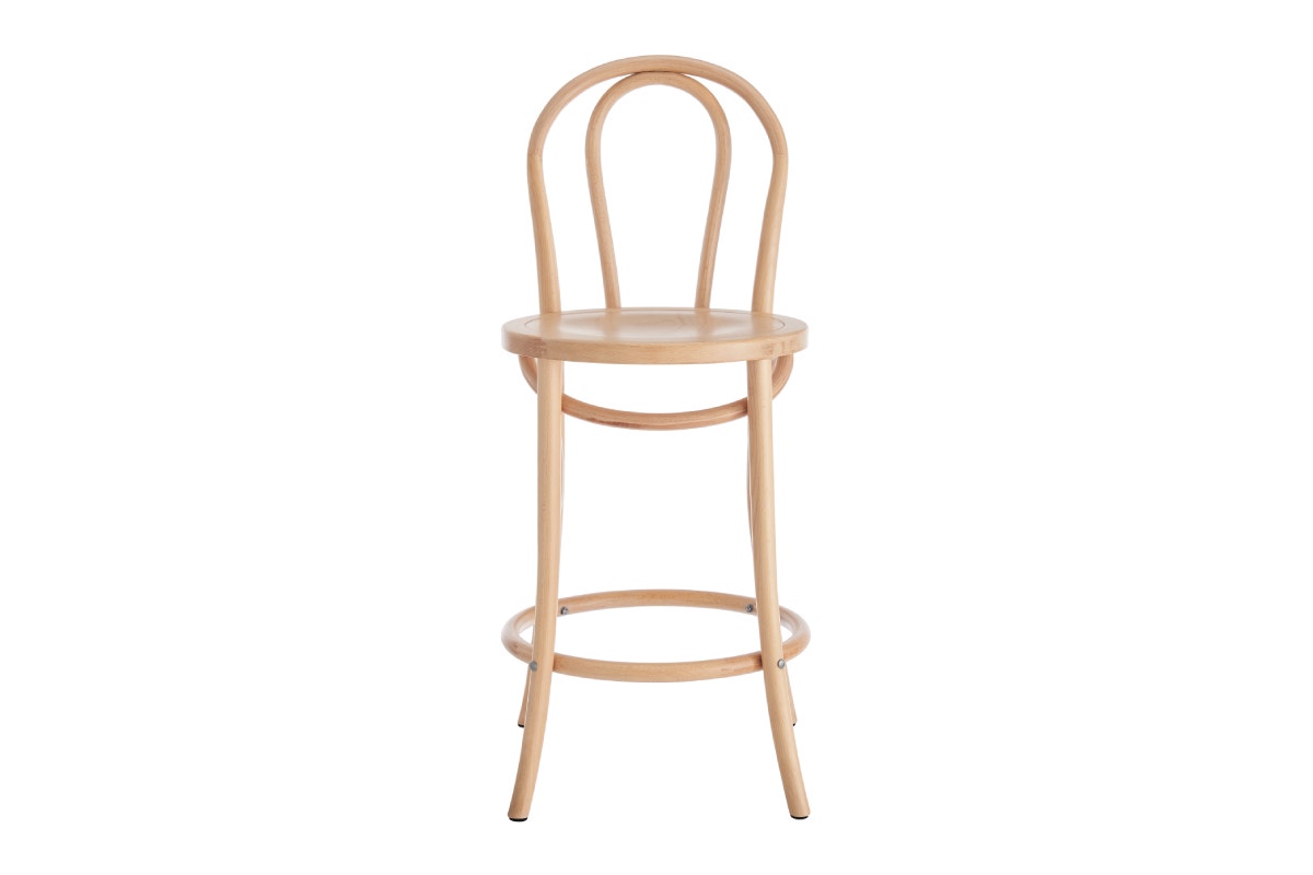 Matt Blatt Bentwood Counter Stool (Natural Beech/Board Seat)