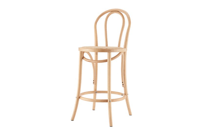 Matt Blatt Bentwood Counter Stool (Natural Beech/Rattan Seat)