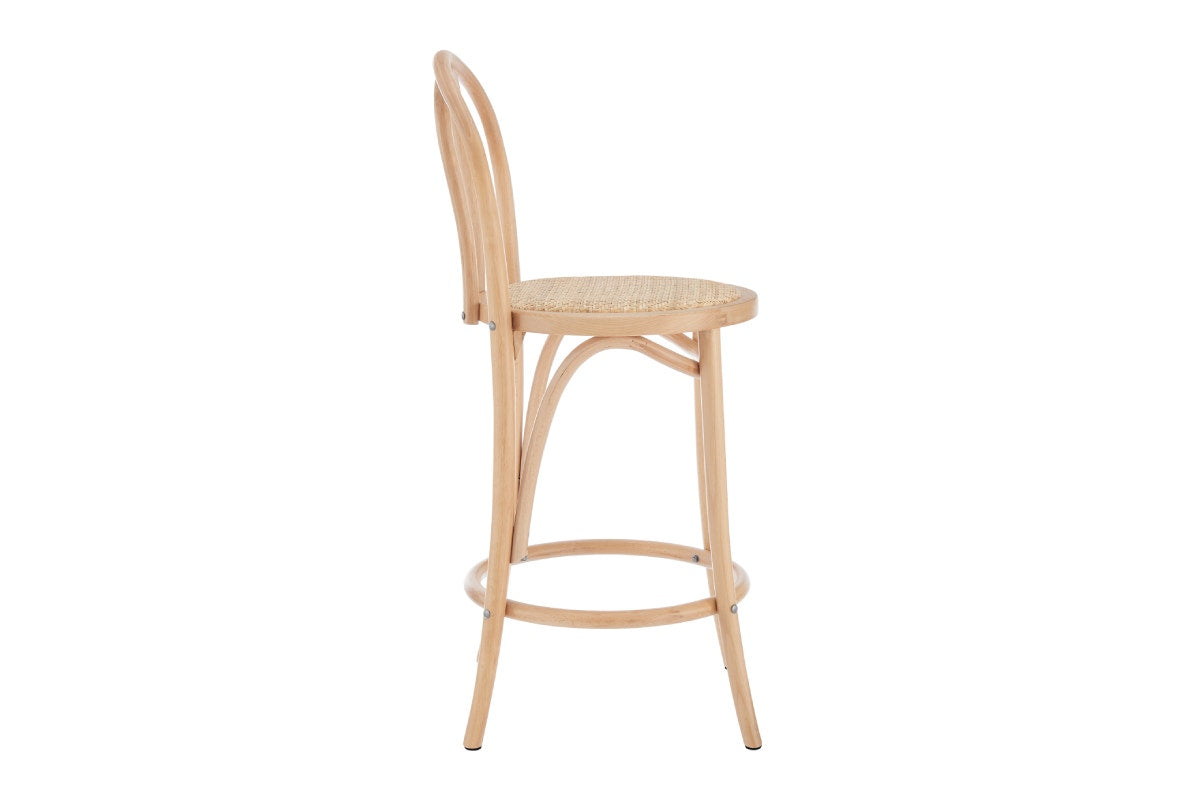 Matt Blatt Bentwood Counter Stool (Natural Beech/Rattan Seat)