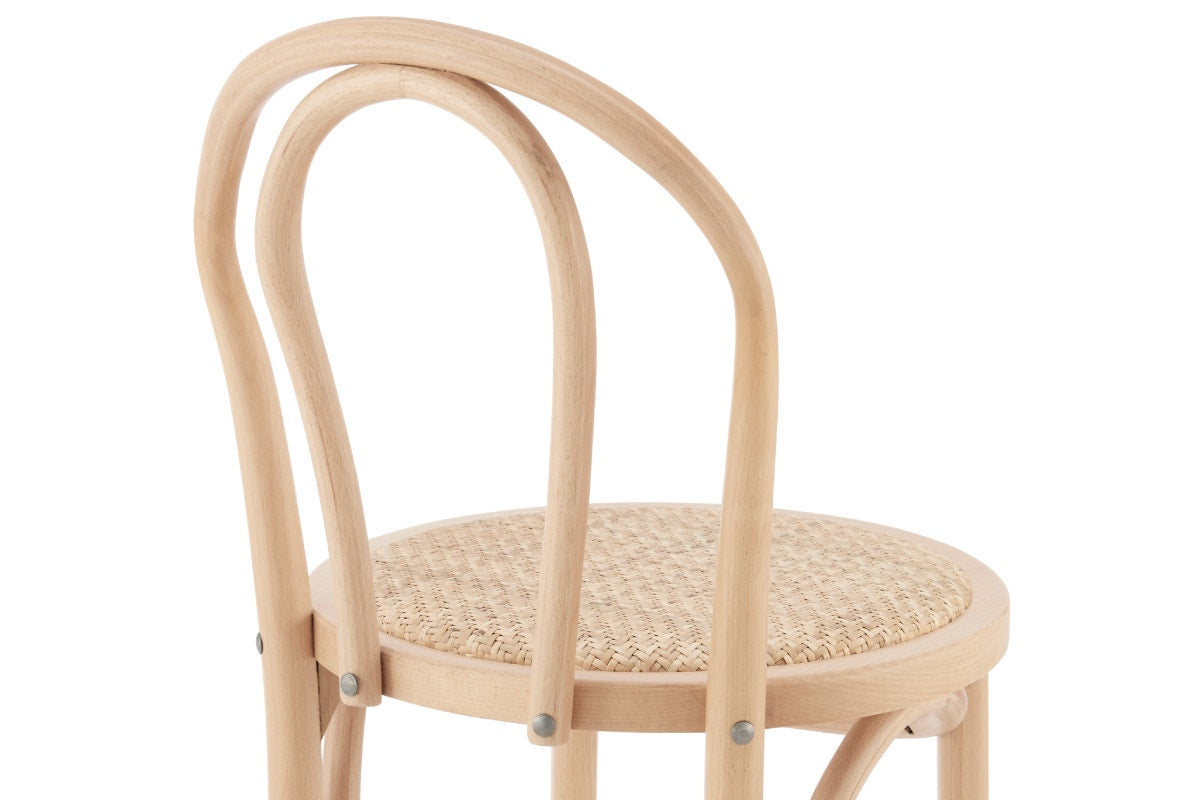 Matt Blatt Bentwood Counter Stool (Natural Beech/Rattan Seat)