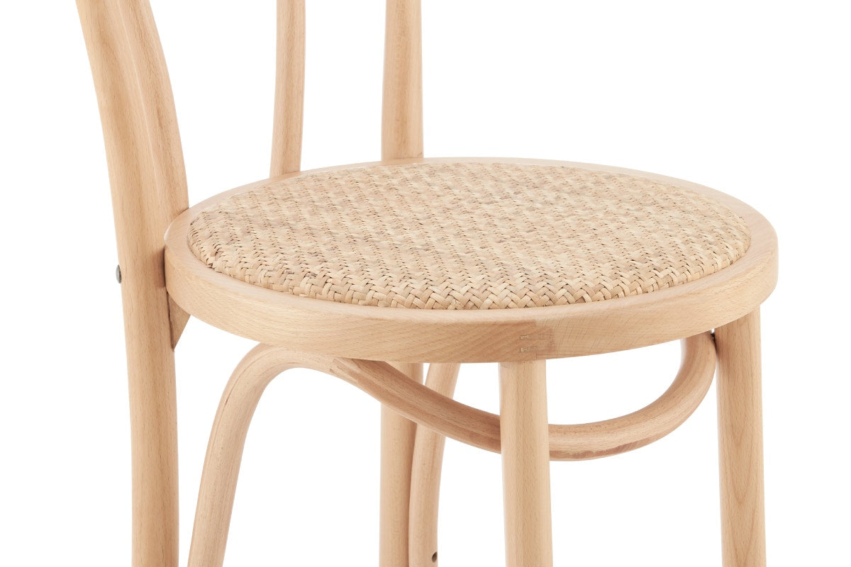 Matt Blatt Bentwood Counter Stool (Natural Beech/Rattan Seat)