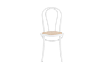 Matt Blatt Set of 2 Bentwood Chairs (White Birch/Rattan Seat)