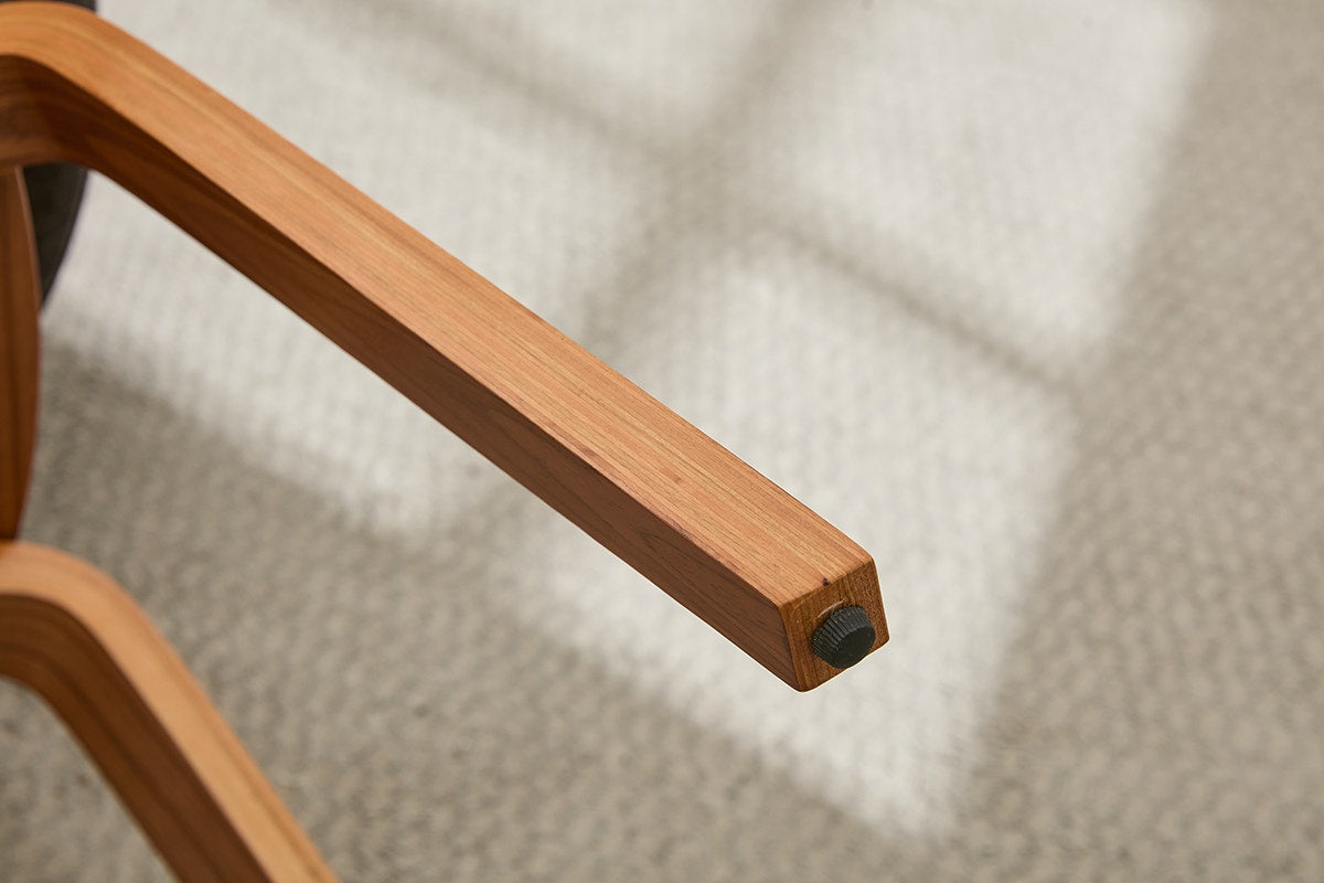 Set of 2 Matt Blatt Bentwood Upholstered Dining Chairs (Walnut)