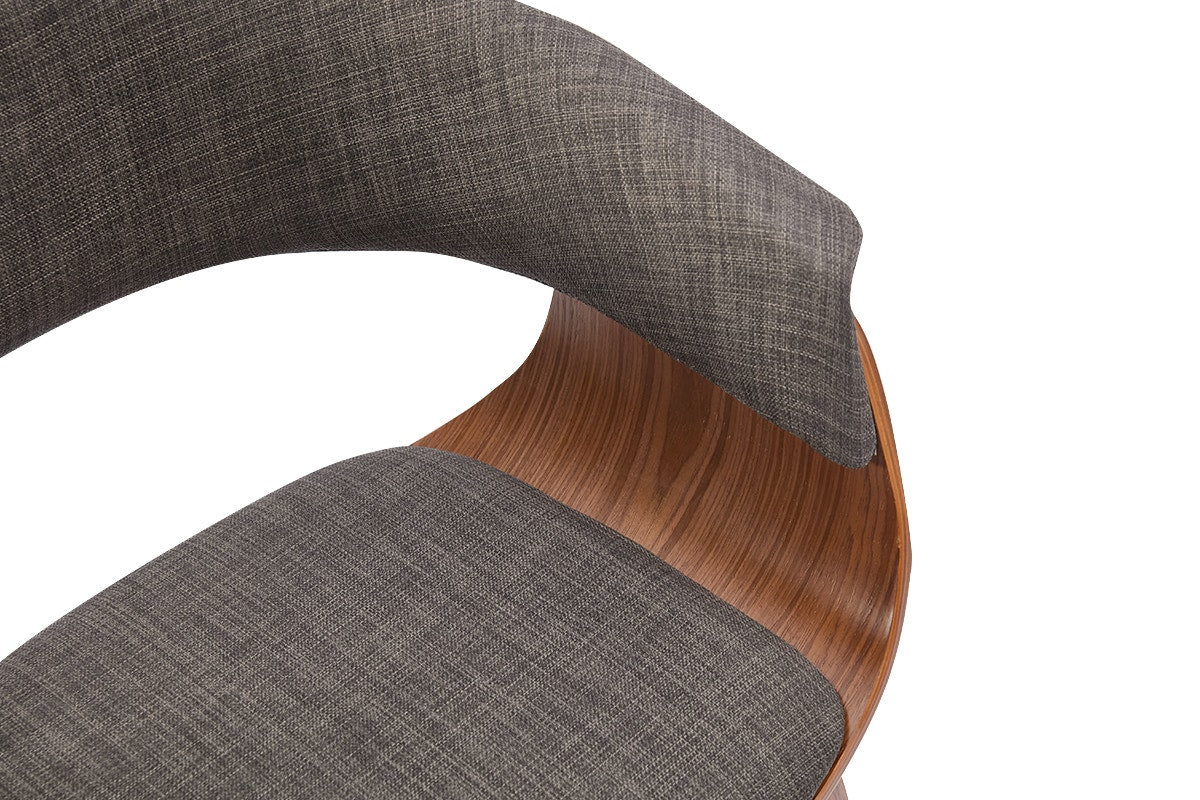 Set of 2 Matt Blatt Bentwood Upholstered Dining Chairs (Walnut)