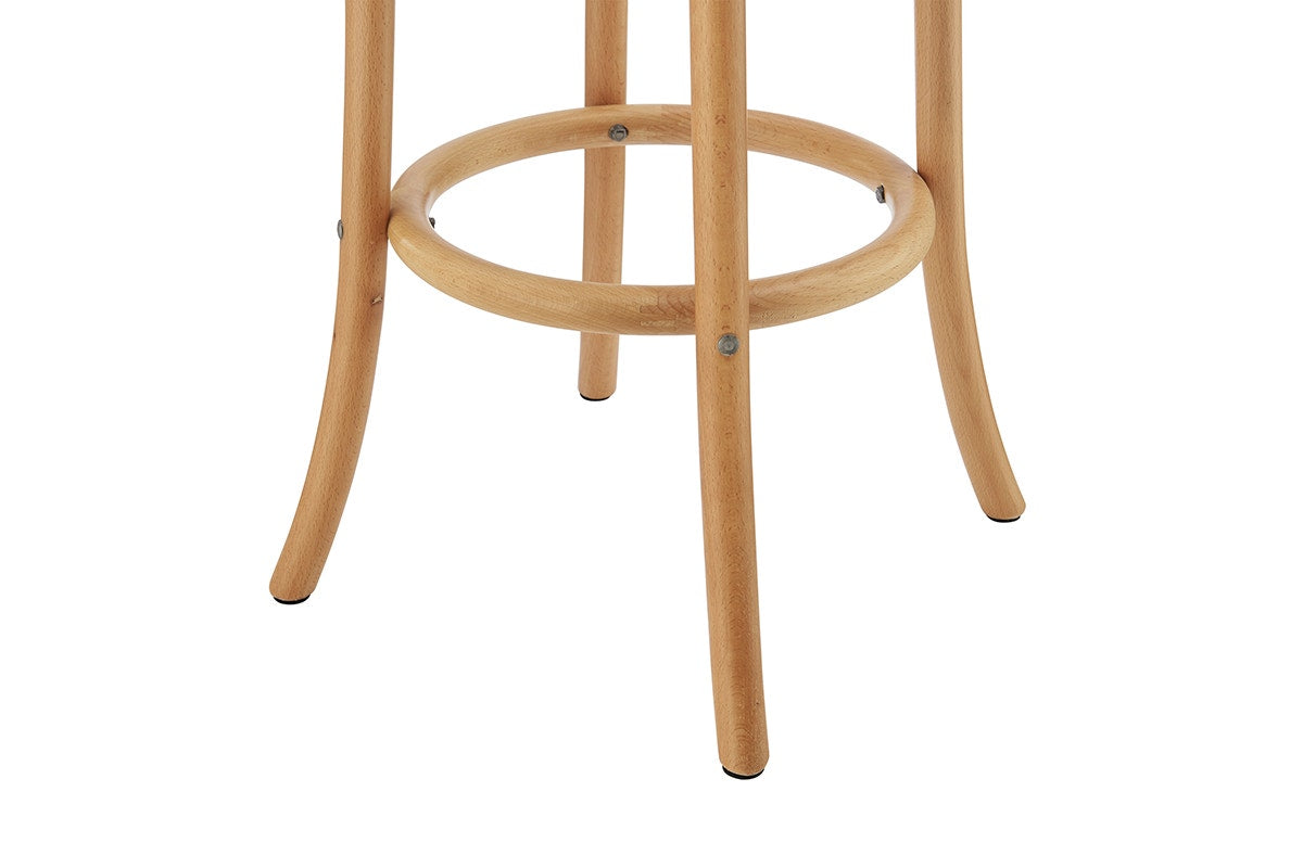 Matt Blatt Bentwood Backless Counter Stool (Natural Beech/Rattan Seat)