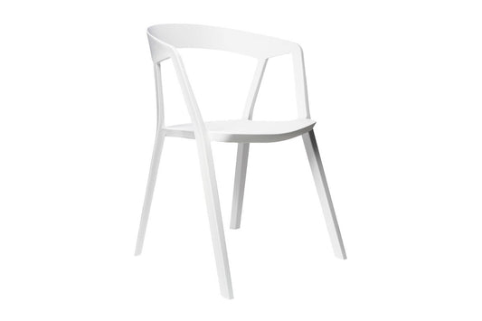 Matt Blatt Set of 2 Patrick Norguet Compas Chair Replica (White)