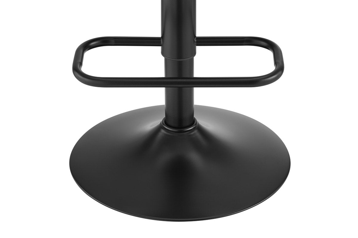 Matt Blatt Dotti Set of 2 Adjustable Barstools (Black/Poppy Black)