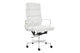 Matt Blatt Eames Premium Replica High Back Soft Pad Office Chair Genuine Leather (White/Chrome)