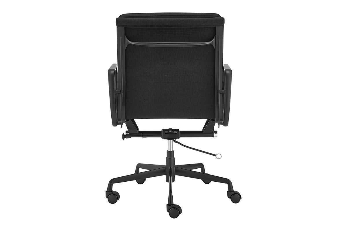 Matt Blatt Eames Premium Replica Low Back Soft Pad Office Chair (Fabric Black / Black)