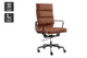Matt Blatt Eames Premium Replica High Back Soft Pad Office Chair Genuine Leather (Tan/Black)