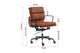 Matt Blatt Eames Premium Replica Low Back Soft Pad Office Chair Genuine Leather (Tan/Black)