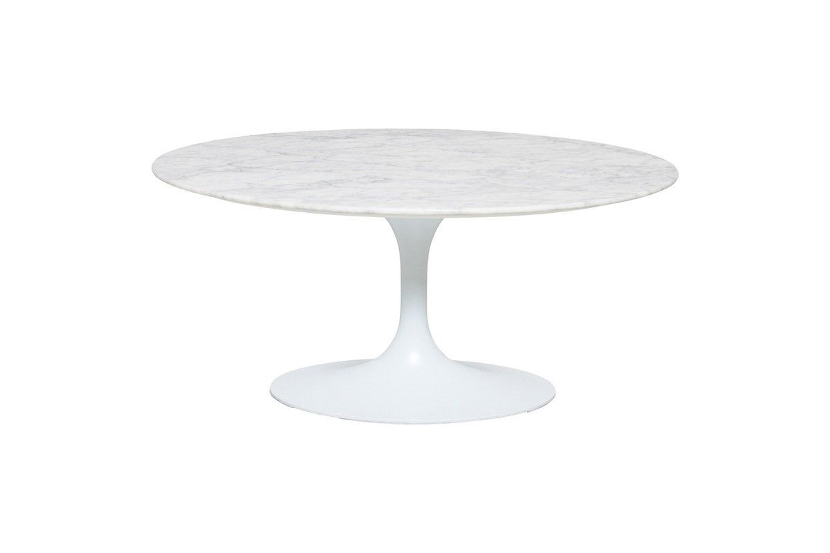 Matt Blatt Eero Saarinen Tulip Coffee Table in Marble Replica