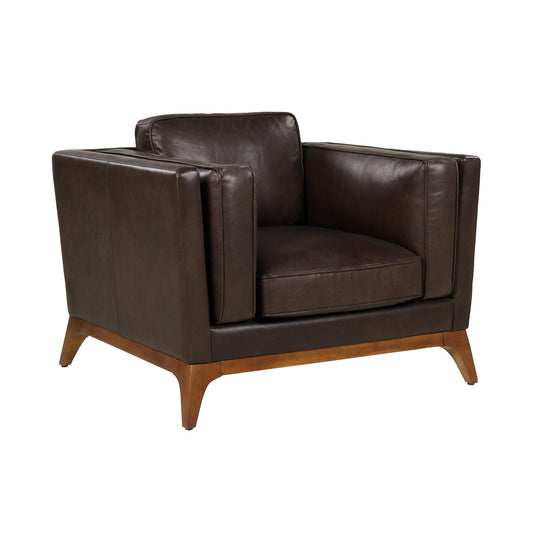 Matt Blatt Hudson 1-Seater Leather Sofa (Oxford Brown)