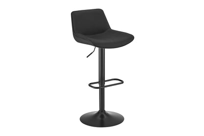 Matt Blatt Set of 2 Joey Height Adjustable Bar Stools (Black/Poppy Black)