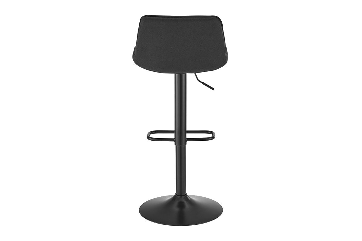 Matt Blatt Set of 2 Joey Height Adjustable Bar Stools (Black/Poppy Black)