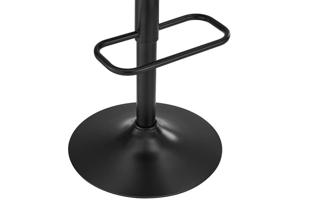 Matt Blatt Set of 2 Joey Height Adjustable Bar Stools (Black/Poppy Black)